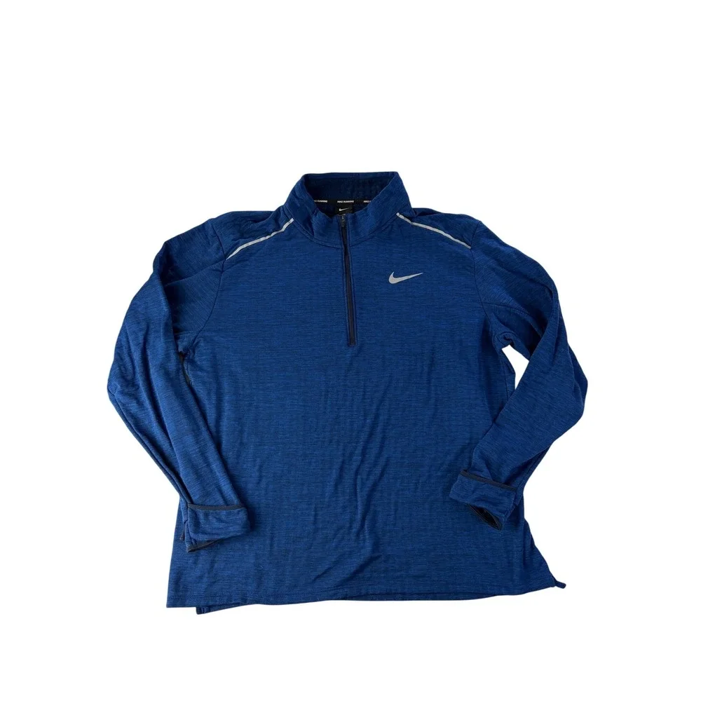 Nike Therma Sphere Element‎ Half Zip Mens XXL Blue Dri-Fit BV4713 Athletic